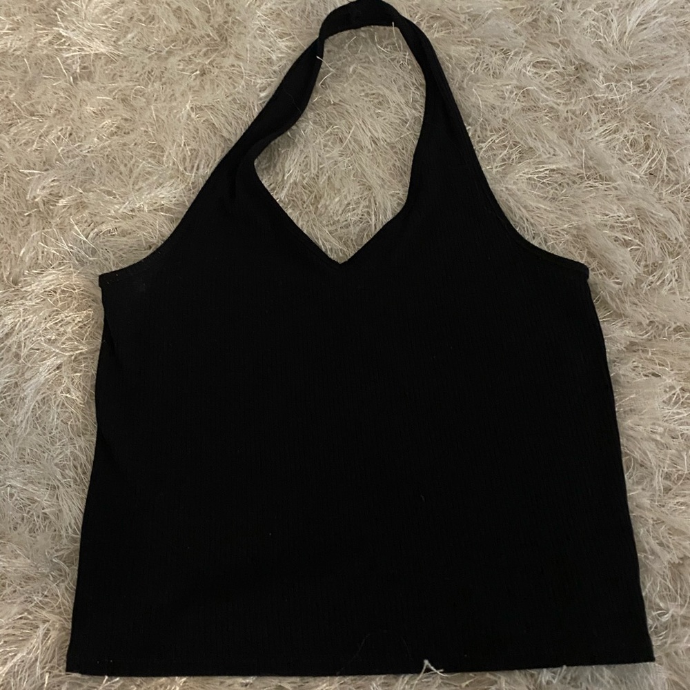 cropped halter top
